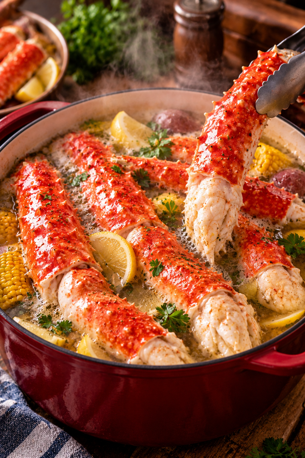 🦀 Premium Wild Caught King Crab Legs — Giant Size, Sweet Tender Meat | Buy 3LB Get 3LB FREE + Free Butter & Crab Tools